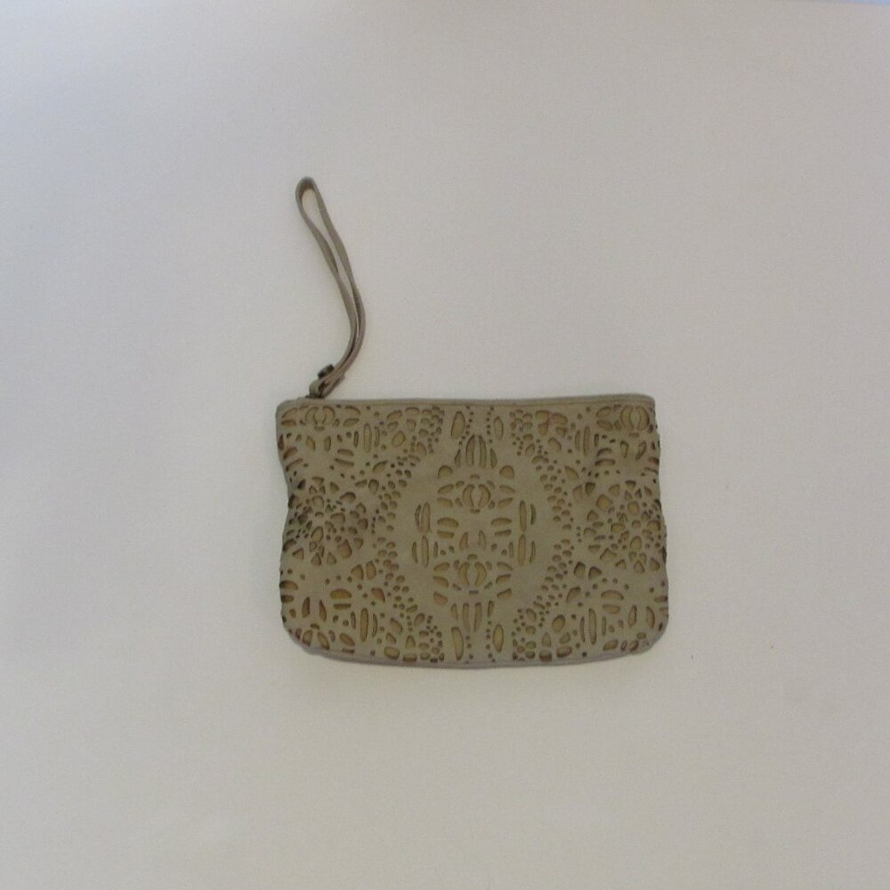 Vera Wang Simply Vera Faux Leather Handbag With Wristlet